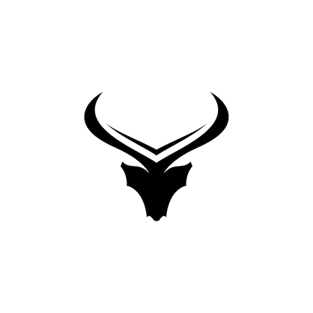 Bull horn logo symbols vector template