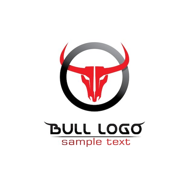 Bull horn logo template