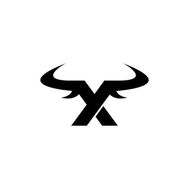 bull letter x logo