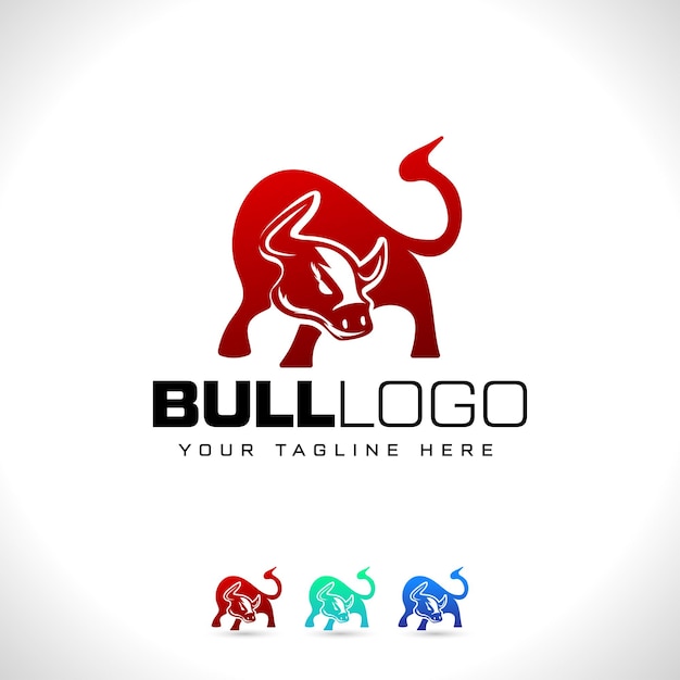 Bull Logo Design Minimal Modern Bull Logo