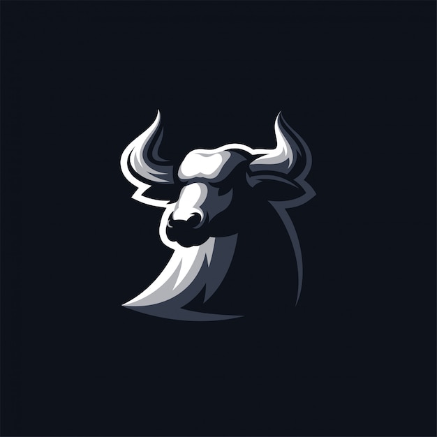 Bull logo design vector illustration ready to use