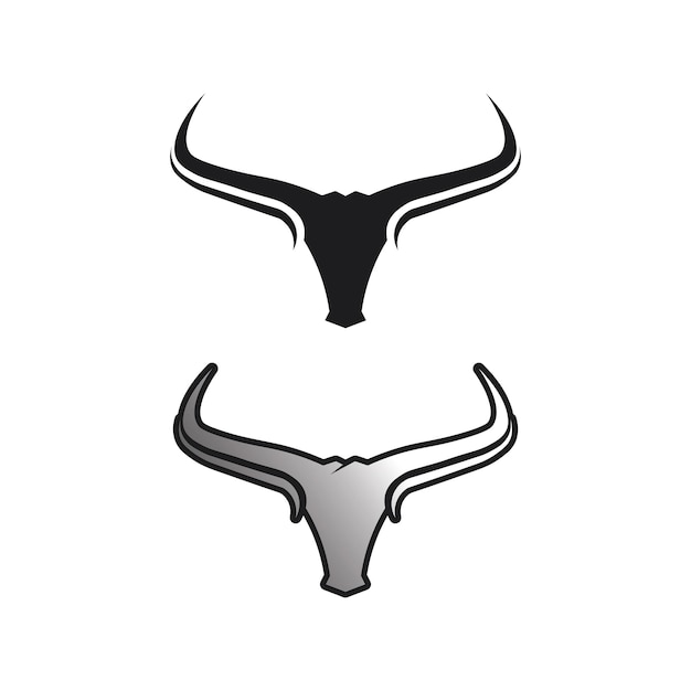 Bull logo and symbols vector template icons app