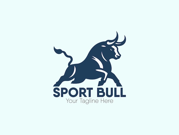 Vector bull logo template vector illustration design