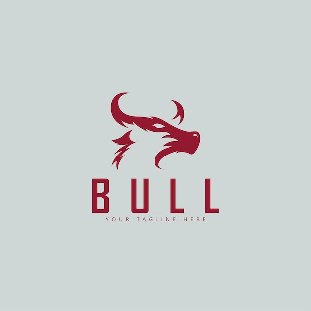 The bull logo with a simple and modern design makes the design elegant and graceful