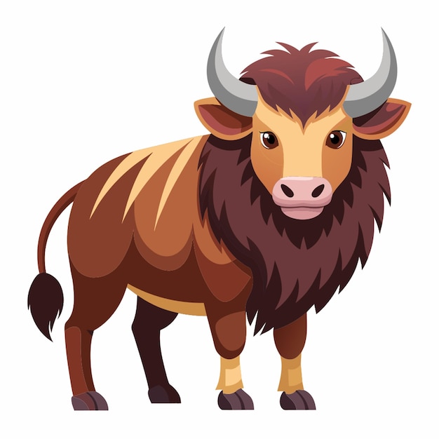 a bull with horns and horns is shown in a picture