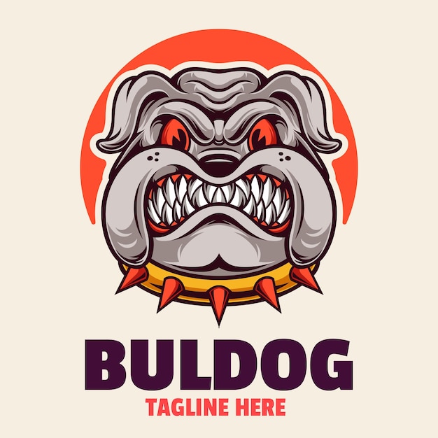 Bulldog Animal Mascot Logo Template