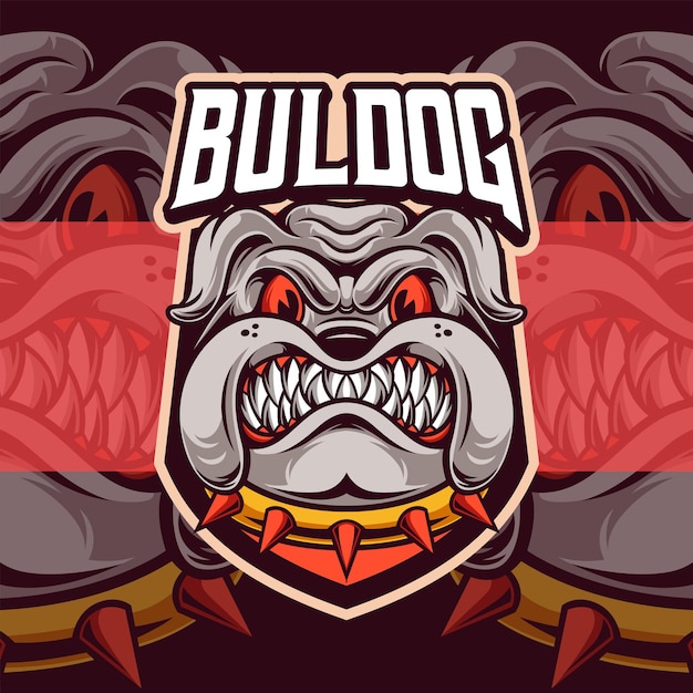 Bulldog Animal Mascot Logo Template