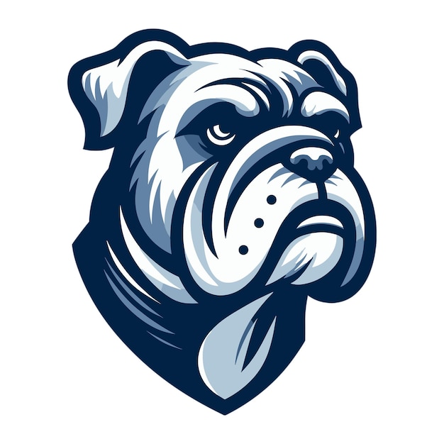 Bulldog head logo vector