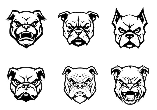 Vector bulldog vector collection 6