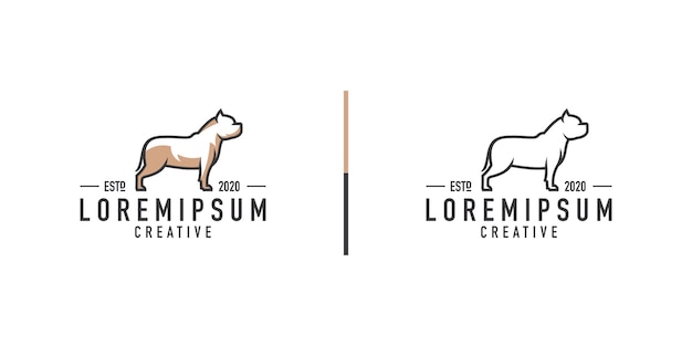 Bullmastiff logo template