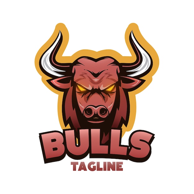 Bulls logotype for teams or apparel