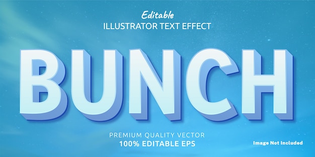 Bunch Editable Text Style Effect