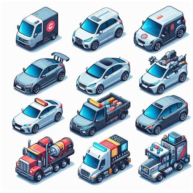 Bundle car vector design