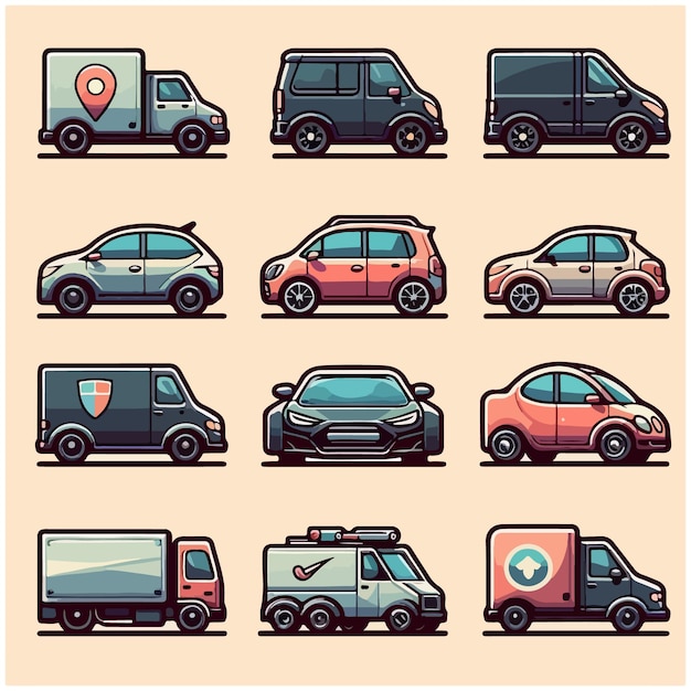 Bundle car vector design