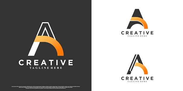 Bundle icon latter a logo design with creative unique concept