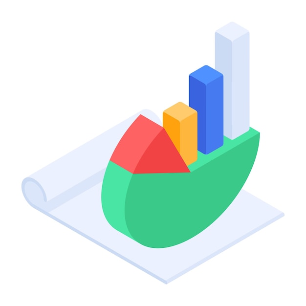 Bundle of Investment Growth Isometric Icons