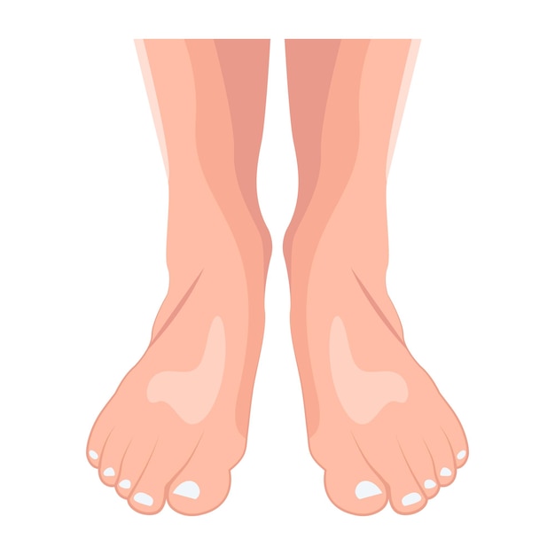 Bundle of Ladies Feet Flat Icons