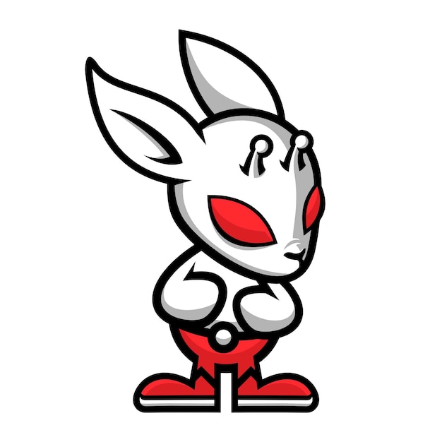 Bunny Alien Mascot Design