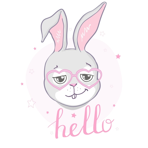 Bunny cute print.