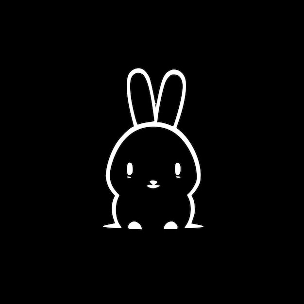 Bunny Minimalist and Simple Silhouette Vector illustration