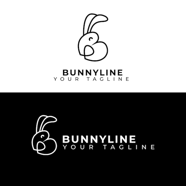 BunnyLine Logo Vector Illustration