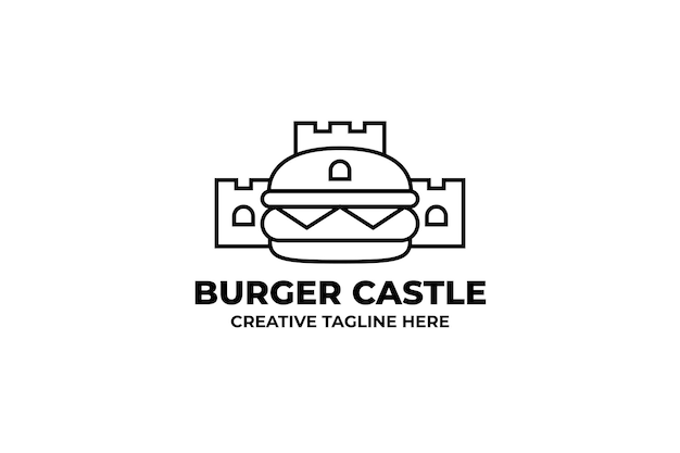 Burger Castle Fastfood Business Logo