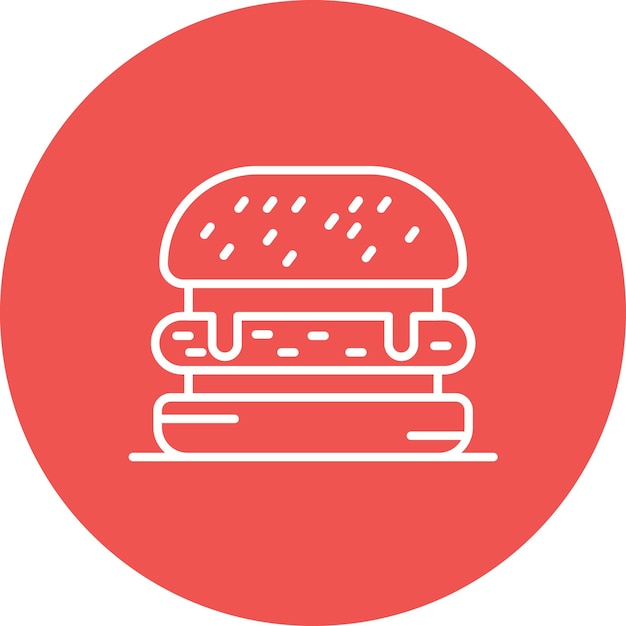 Burger icon vector image Can be used for Street Food