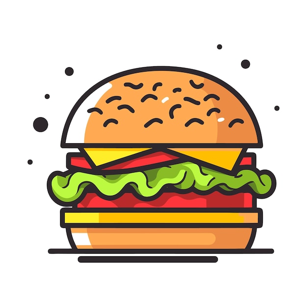 Burger Illustration vector