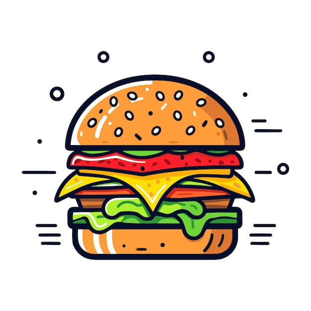 Burger Illustration vector