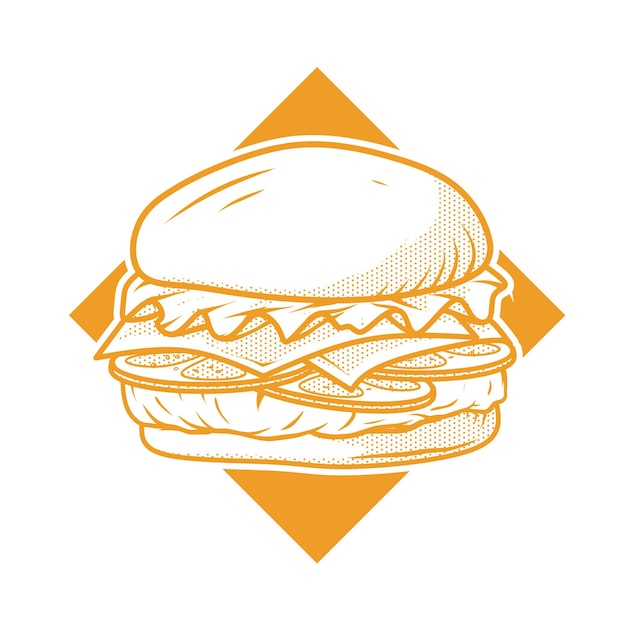 burger logo design