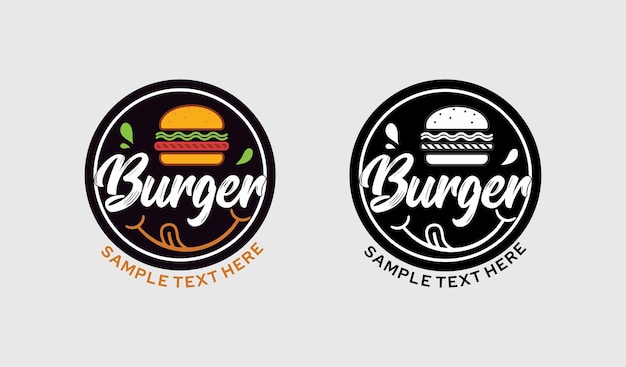 Burger logo designs fresh and yummy design premium logo