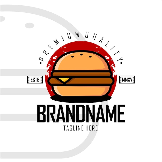 BURGER LOGO TEMPLATE B