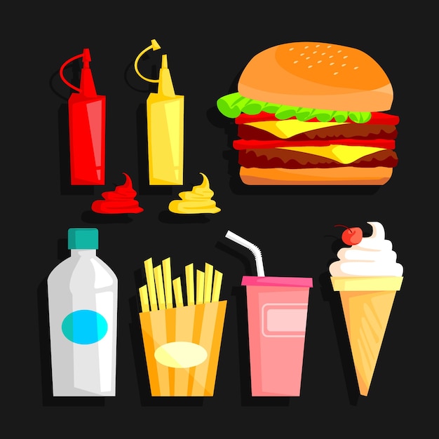 Burger menu vector