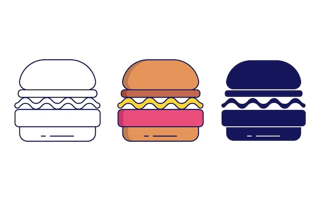 burger vector icon