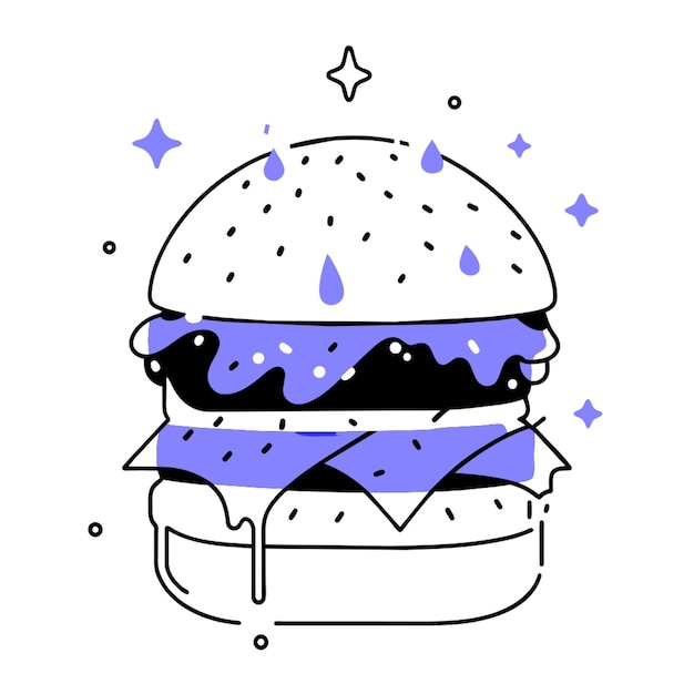 Vector burger vector illustration