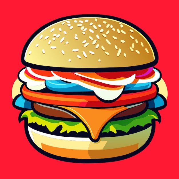 burger vector illustration