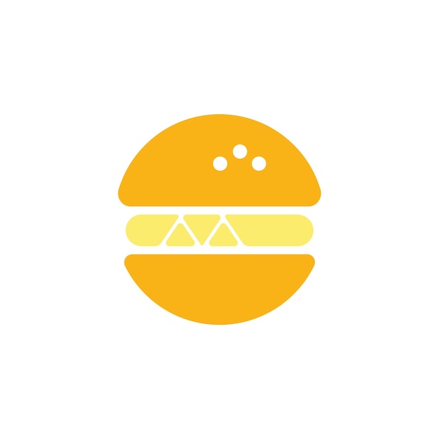 Burger vector logo design template