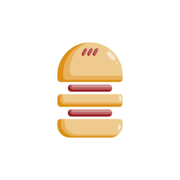 burger vector logo icon