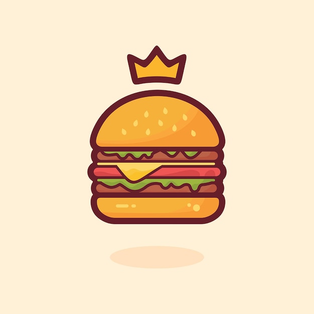 Burger with crown