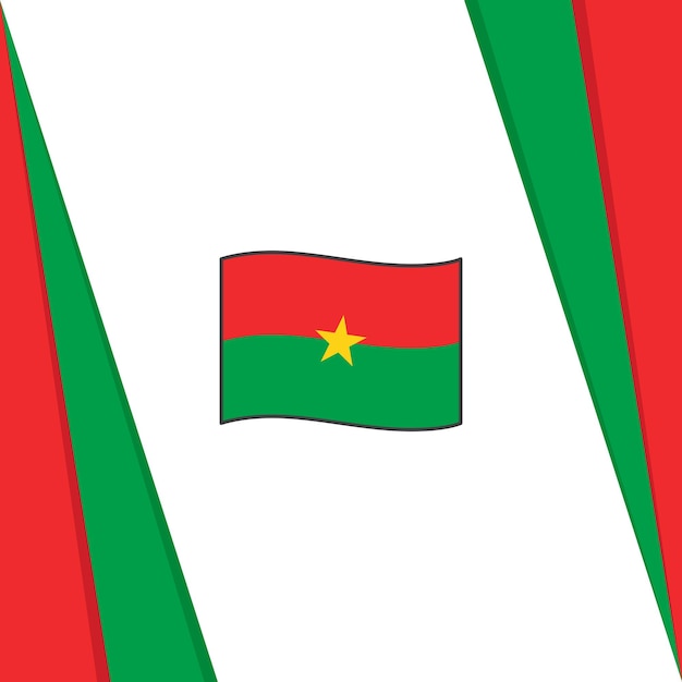 Burkina Faso Flag Abstract Background Design Template Burkina Faso Independence Day Banner Social Media Post Burkina Faso Flag