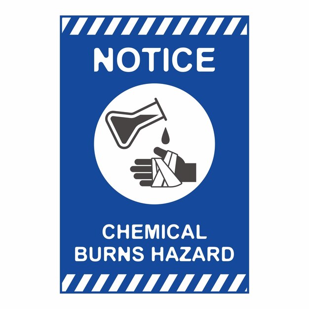 Vector burn hazard flat symbol