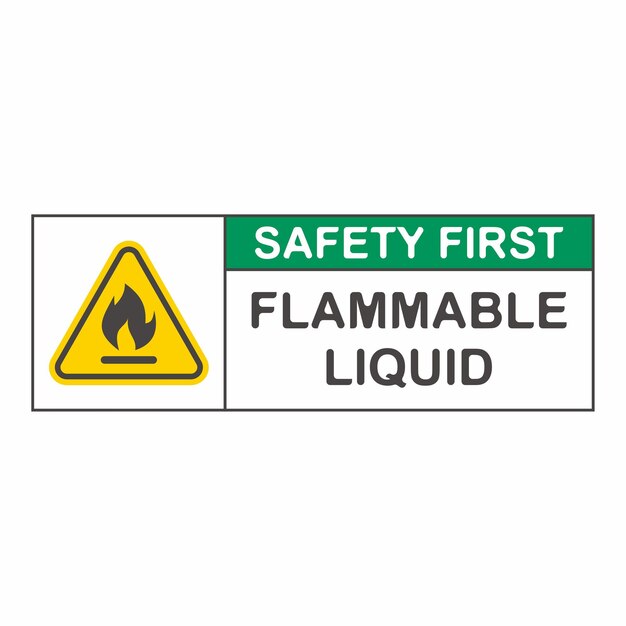 Vector burn hazard flat symbol