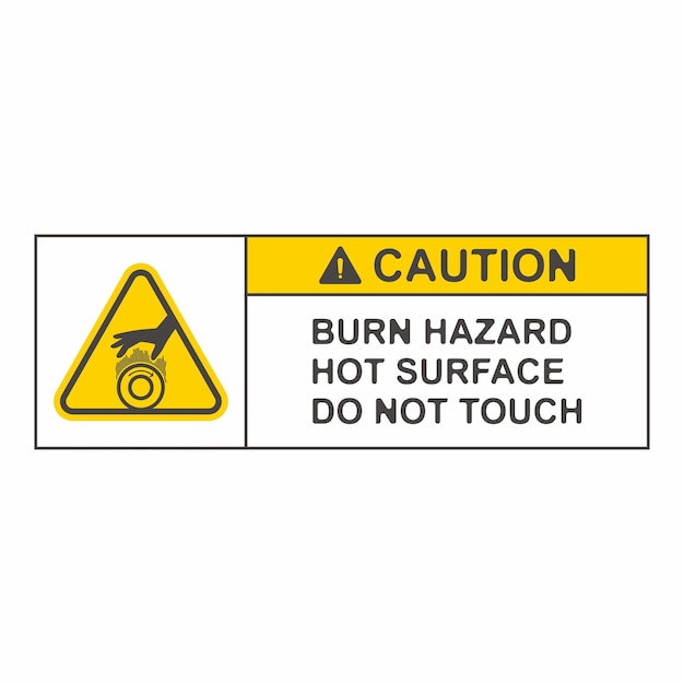 burn hazard flat symbol