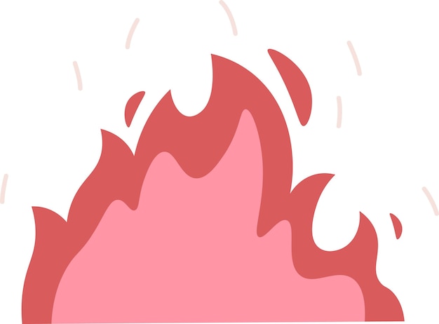 Vector burning fire illustration