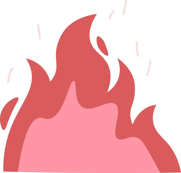 Vector burning fire illustration