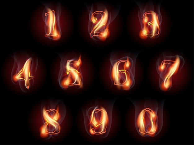 Burning numbers set