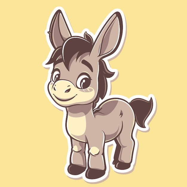 Vector burro vector cute