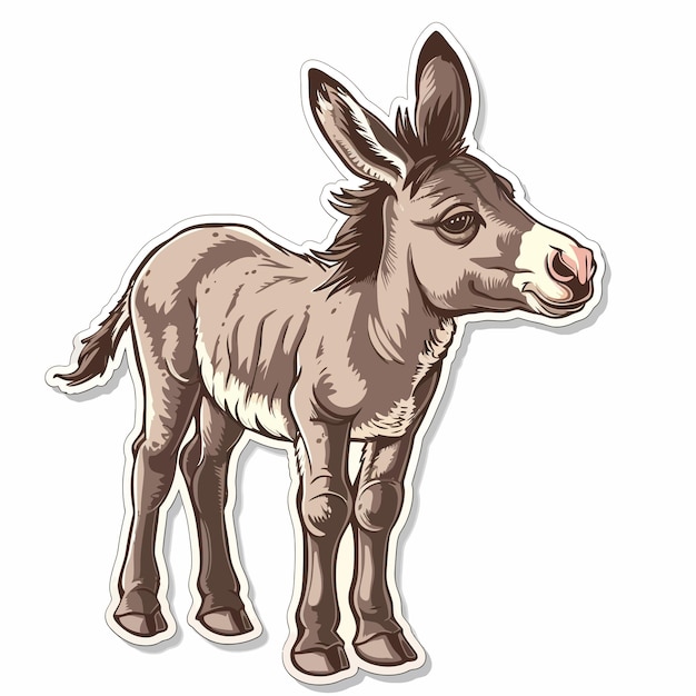 Vector burro vector cute