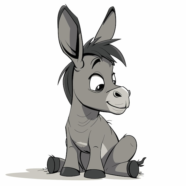 Vector burro vector cute