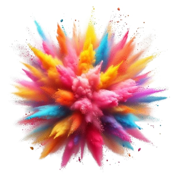 Burst of Vibrant Powder Colors